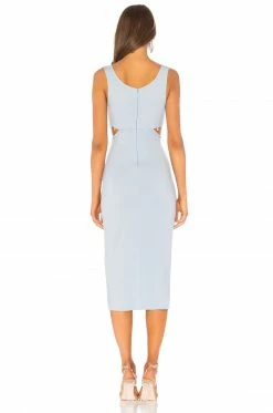 Promo 😀 H:ours Samiah 👗 Dress In Baby Blue ✔️ -h:ours Sales 2022 HURR WD134 V3