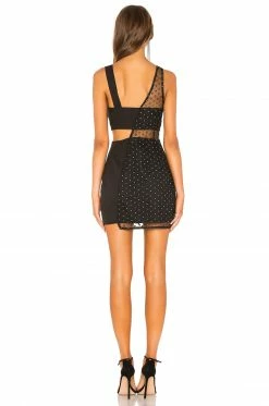 Best Pirce ⭐ H:ours Laeticia Mini 👗 Dress In Silver Dots ✨ -h:ours Sales 2022 HURR WD194 V3