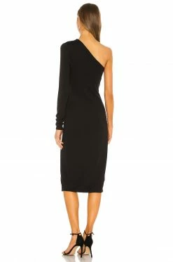 Wholesale 👍 H:ours Pagne Midi 👗 Dress In Black ❤️ -h:ours Sales 2022 HURR WD428 V3