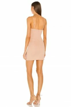 Hot Sale 🛒 H:ours Moe Mini 👗 Dress In Nude 🥰 -h:ours Sales 2022 HURR WD506 V3