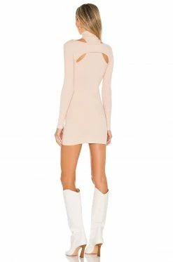 Budget 💯 H:ours Alyson Cut Out 👗 Dress In Beige ✔️ -h:ours Sales 2022 HURR WD510 V3