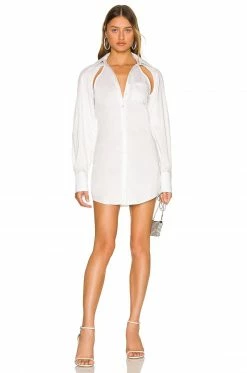 Best Sale 🌟 H:ours Nathan 👕 Shirt 👗 Dress In White 😀