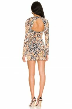 Best reviews of ✨ H:ours Dellah Mini 👗 Dress In Orange Black Leopard 🔥 -h:ours Sales 2022 HURR WD515 V3
