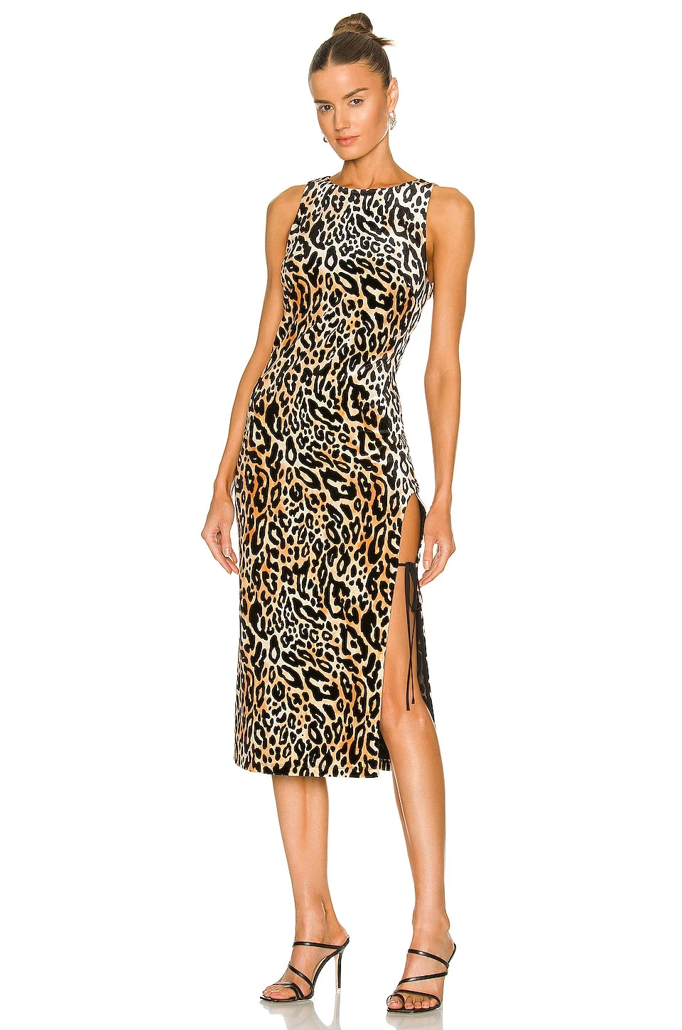 Buy ๐ H:ours Kori Midi ๐ Dress In Leopard ๐ 2 Buy ๐ H:ours Kori Midi ๐ Dress In Leopard ๐ - Image 2