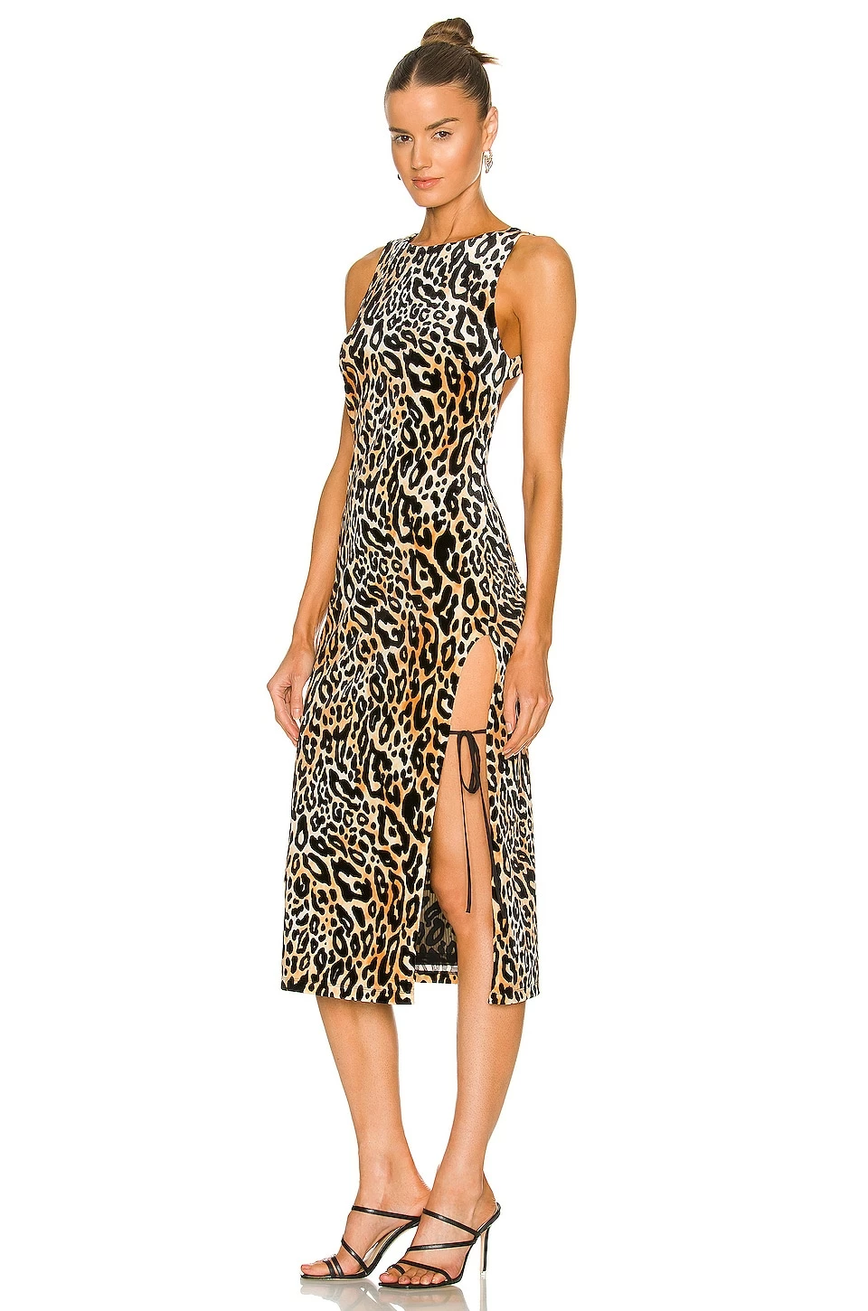 Buy ๐ H:ours Kori Midi ๐ Dress In Leopard ๐ 4 Buy ๐ H:ours Kori Midi ๐ Dress In Leopard ๐ - Image 4