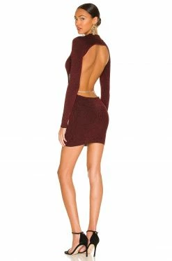 Wholesale 🌟 H:ours Willow Open Back Mini With Chain In Black Metallic 🔥