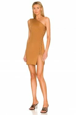 Top 10 😉 H:ours Velea Lace Up Mini 👗 Dress In Copper ✔️