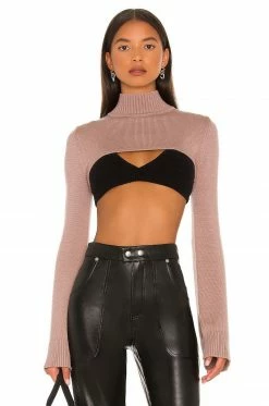 New ⭐ H:ours Calico Sweater In Mushroom ⌛