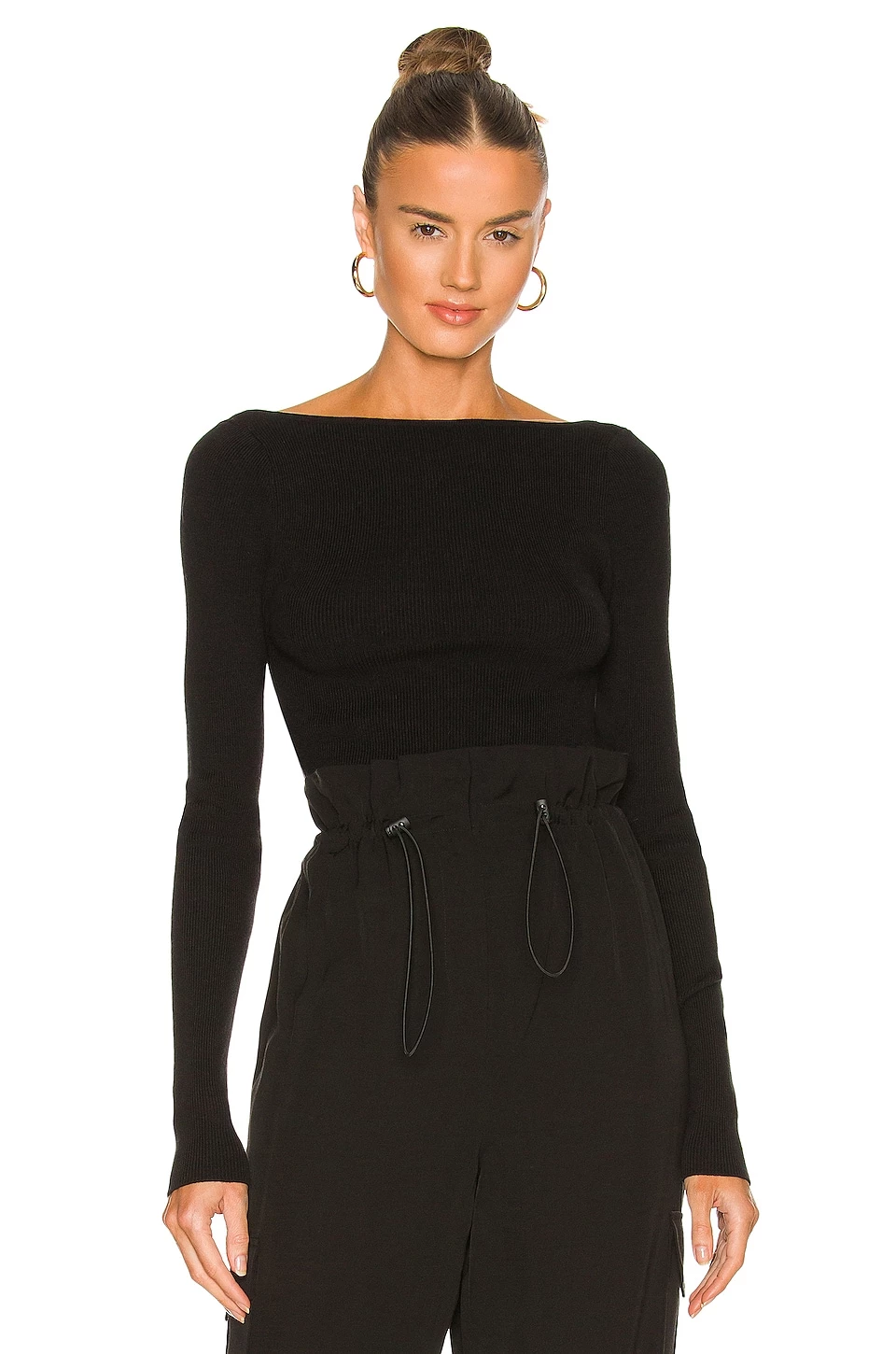 Best Pirce 😀 H:ours Melody Knit Top In Black 🛒 2 Best Pirce 😀 H:ours Melody Knit Top In Black 🛒 - Image 2