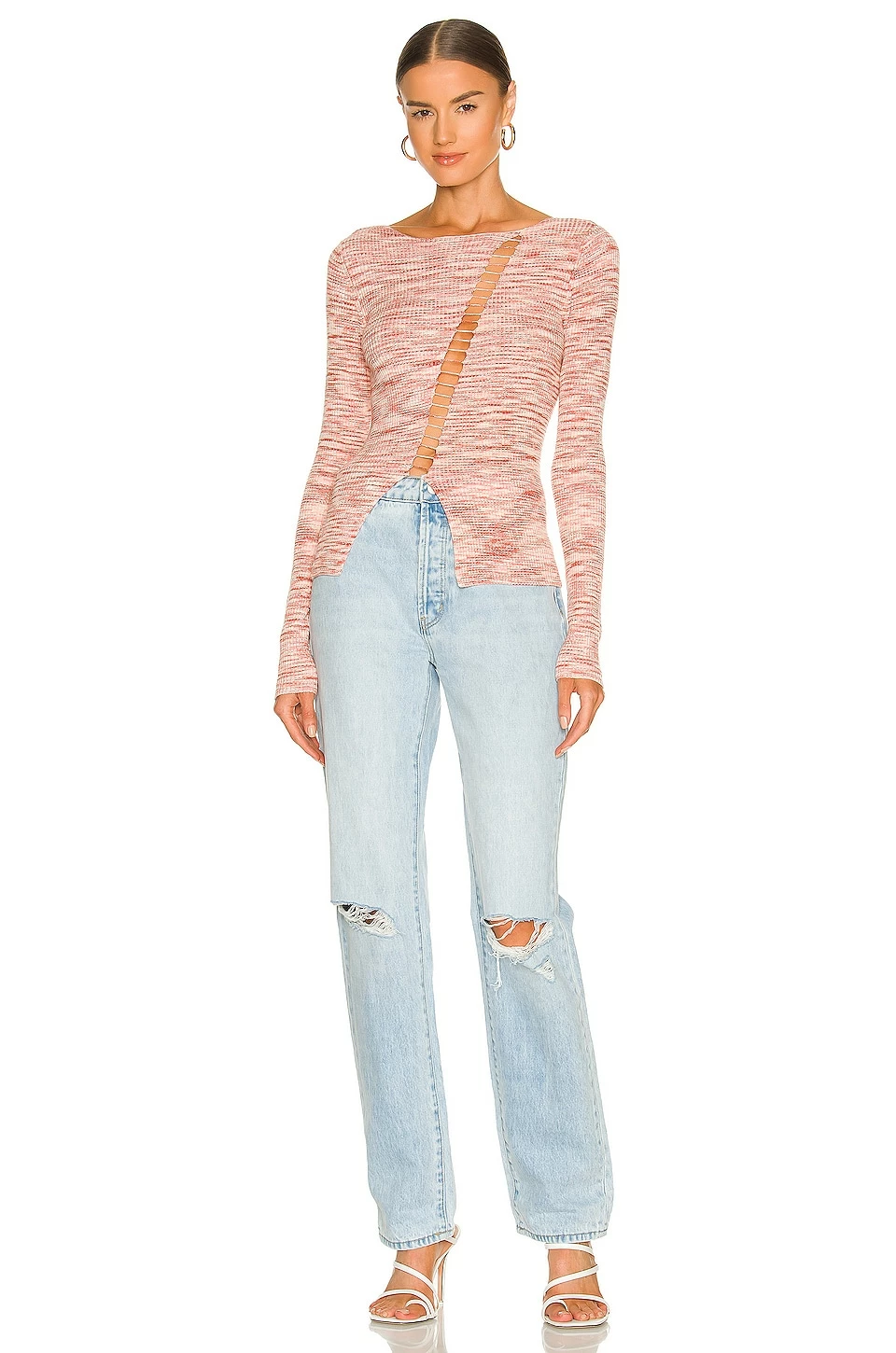 Wholesale ❤️ H:ours Poppy Spacedye Sweater In Sienna Spacedye 🎉 4 Wholesale ❤️ H:ours Poppy Spacedye Sweater In Sienna Spacedye 🎉 - Image 4