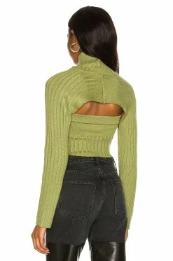 Coupon 🎁 H:ours Loren Turtleneck Shrug In Olive Green 🌟 -h:ours Sales 2022 HURR WK52 V3
