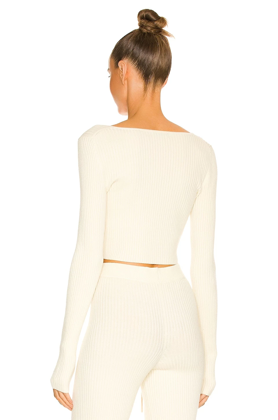 Best deal ⌛ H:ours Aiden Tie Front Cardi In Ivory 🥰 3 Best deal ⌛ H:ours Aiden Tie Front Cardi In Ivory 🥰 - Image 3