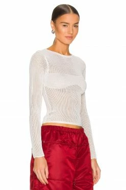 Top 10 🔔 H:ours Aya Glow In The Dark Mesh Top In White Glow 👏 -h:ours Sales 2022 HURR WK54 V3