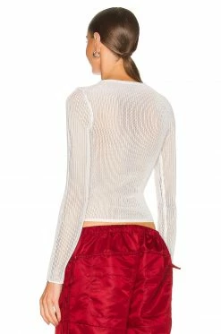 Top 10 🔔 H:ours Aya Glow In The Dark Mesh Top In White Glow 👏 -h:ours Sales 2022 HURR WK54 V4