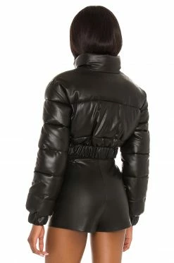 Cheapest 🎁 H:ours Blaine Cropped Puffer Jacket In Black 😉 -h:ours Sales 2022 HURR WO21 V3