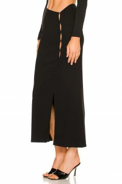 Wholesale 🥰 H:ours Diara Maxi 👗 Skirt In Black 😍 -h:ours Sales 2022 HURR WQ102 V3