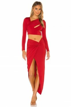 Cheap โ H:ours Camila ๐ Skirt In Red ๐งจ 7 Cheap โ H:ours Camila ๐ Skirt In Red ๐งจ -h:ours Sales 2022 HURR WQ89 V4