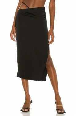 Cheap 👍 H:ours Sonnie Midi 👗 Skirt In Black 🔔
