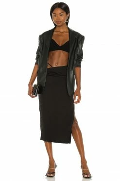 Cheap 👍 H:ours Sonnie Midi 👗 Skirt In Black 🔔 -h:ours Sales 2022 HURR WQ93 V5