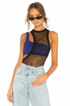 Top 10 🤩 H:ours Sutra Bodysuit In Black & Blue Violet 🛒