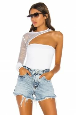 Promo ✔️ H:ours Jeffrey Bodysuit In White 🥰