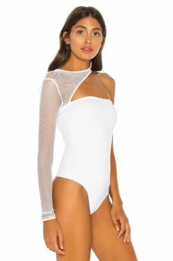 Promo ✔️ H:ours Jeffrey Bodysuit In White 🥰 -h:ours Sales 2022 HURR WS234 V3