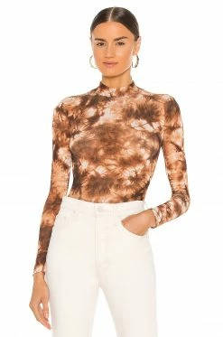 Promo 🔥 H:ours Monroe Bodysuit In Brown Tie Dye 😉