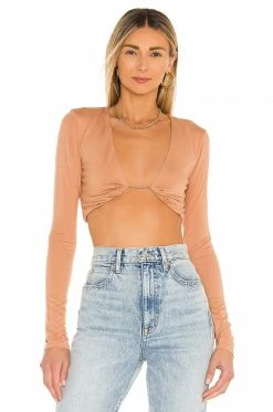 New 😉 H:ours Anton Crop Top In Nude 😉