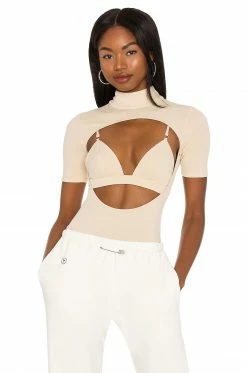 Best Pirce 🛒 H:ours Zayah Bodysuit In Two Tone Sand 👏