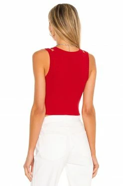 Best Pirce 🛒 H:ours Julie Top In Red 🔔 -h:ours Sales 2022 HURR WS425 V3