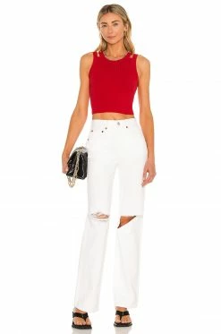 Best Pirce 🛒 H:ours Julie Top In Red 🔔 -h:ours Sales 2022 HURR WS425 V4