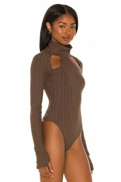 Deals 👍 H:ours Osyris Bodysuit In Brown ✔️ -h:ours Sales 2022 HURR WS441 V3