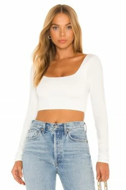 Buy ⭐ H:ours Hibi Crop Top In White 🔔