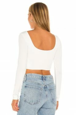 Buy ⭐ H:ours Hibi Crop Top In White 🔔 6 Buy ⭐ H:ours Hibi Crop Top In White 🔔 -h:ours Sales 2022 HURR WS445 V3