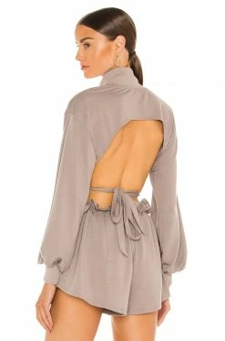 Promo ⌛ H:ours Georgi Cropped Sweatshirt In Taupe 😀 6 Promo ⌛ H:ours Georgi Cropped Sweatshirt In Taupe 😀 -h:ours Sales 2022 HURR WS447 V3