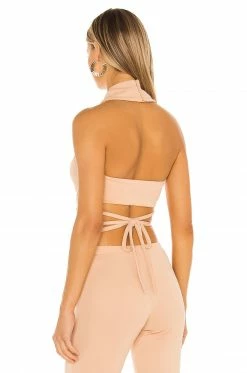 Deals 😀 H:ours Atlas Cropped Top In Sand 🥰 -h:ours Sales 2022 HURR WS455 V3