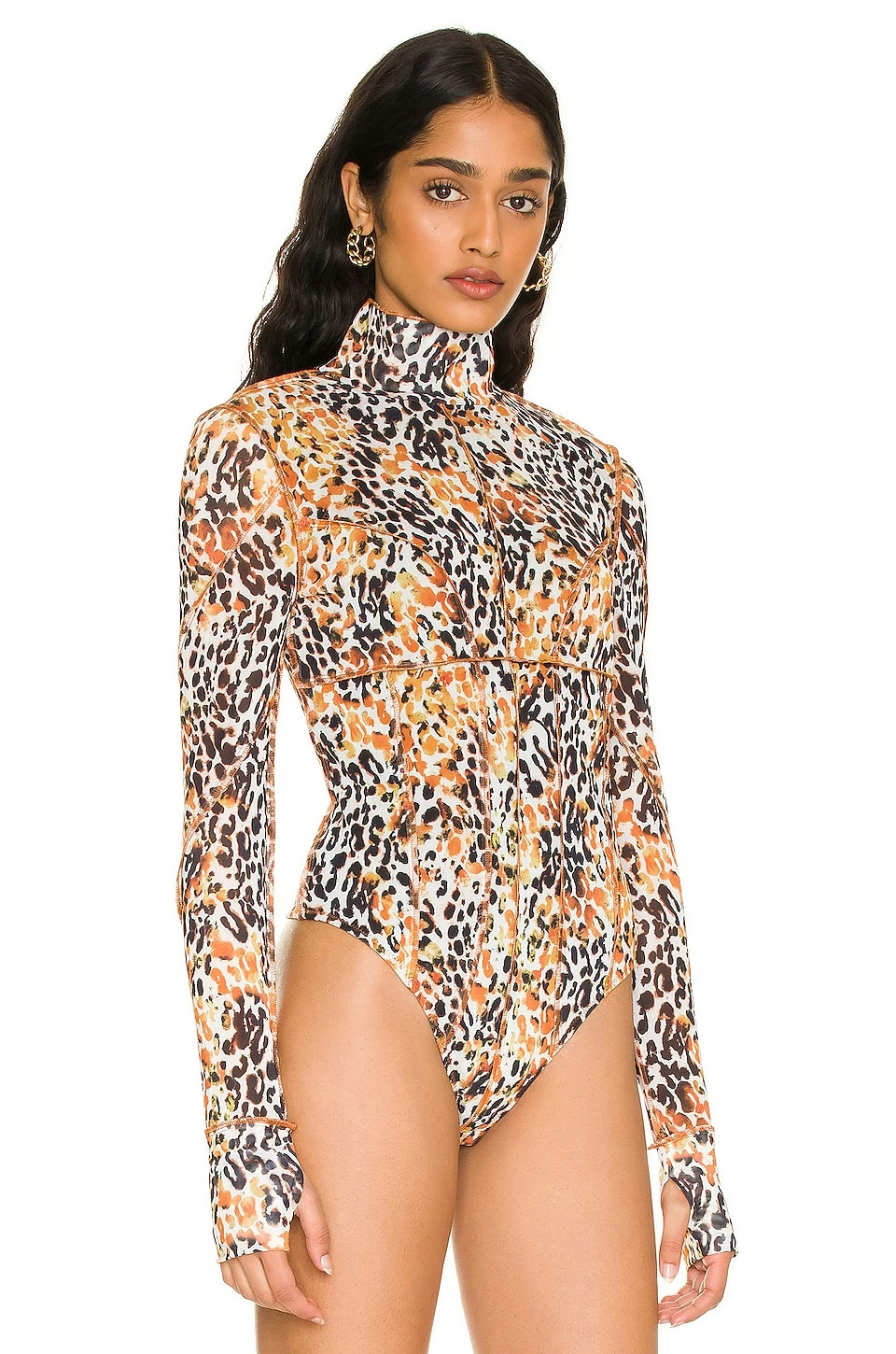 Best Pirce ๐ H:ours Jaela Bodysuit In Orange Black Leopard โค๏ธ 3 Best Pirce ๐ H:ours Jaela Bodysuit In Orange Black Leopard โค๏ธ - Image 3