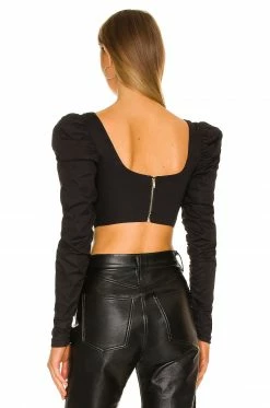 Best deal ⌛ H:ours Mona Top In Black ✨ -h:ours Sales 2022 HURR WS474 V3