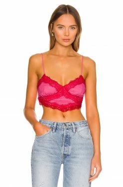 Cheapest 🎁 H:ours Ivor Top In Fuchsia & Red 🧨