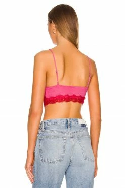 Cheapest 🎁 H:ours Ivor Top In Fuchsia & Red 🧨 -h:ours Sales 2022 HURR WS478 V3