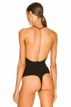 Discount 🛒 H:ours Gale Bodysuit In Black 🎉 -h:ours Sales 2022 HURR WS484 V4