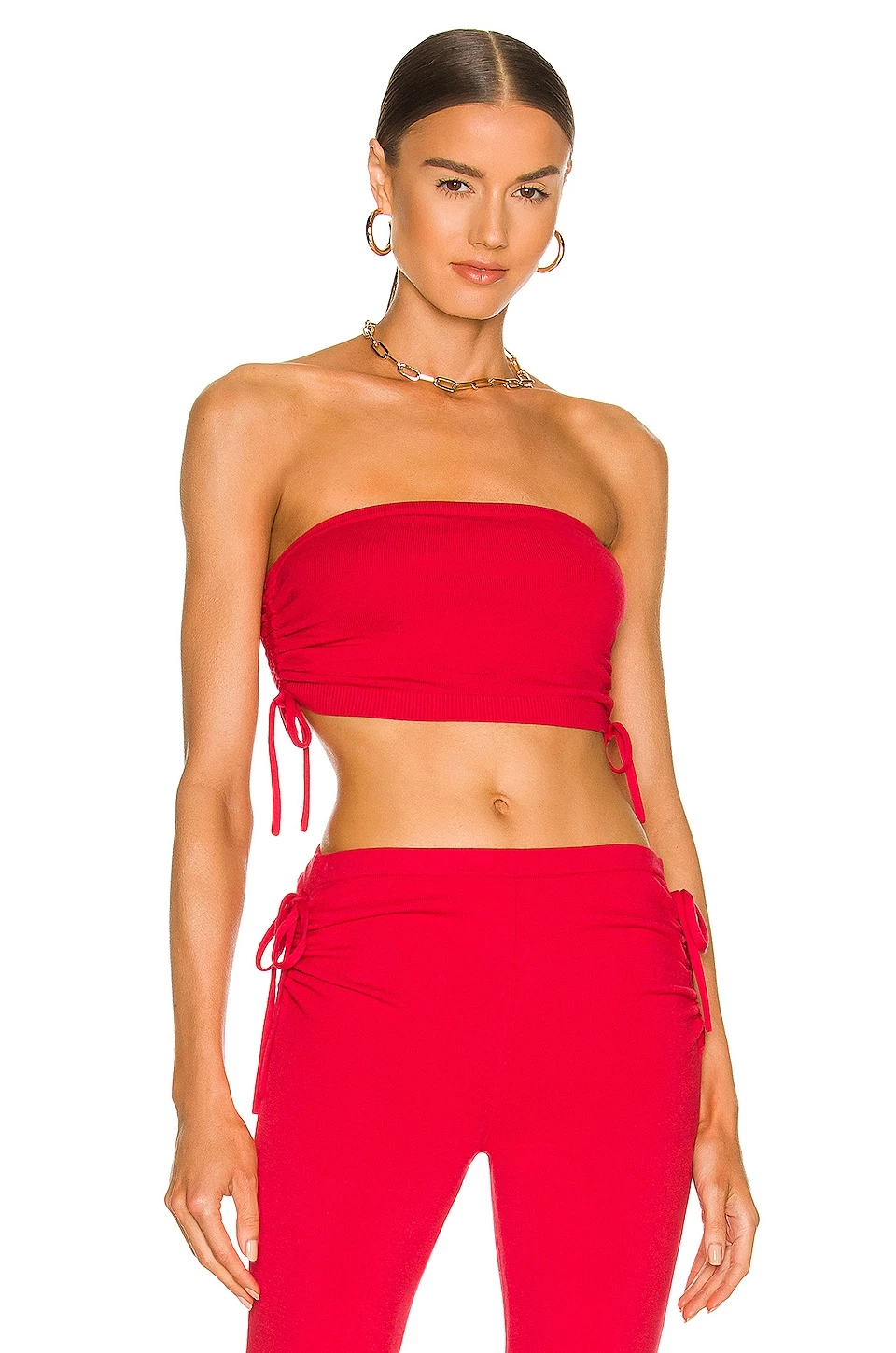 Best Pirce ๐ H:ours Meghan Ruched Knit Tube Top In Cherry Red ๐ฅ 1 Best Pirce ๐ H:ours Meghan Ruched Knit Tube Top In Cherry Red ๐ฅ