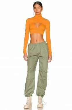 Buy 🥰 H:ours Talie Top In Bright Orange 🎉 -h:ours Sales 2022 HURR WS491 V4