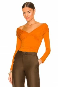 Wholesale 🔥 H:ours Anesha Bodysuit In Orange 🤩