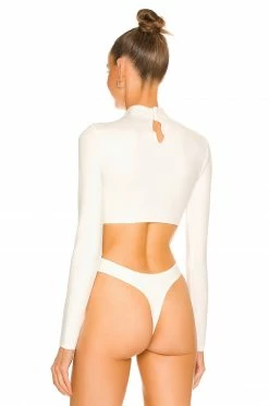 Brand new 🤩 H:ours Micaela Bodysuit In White 👍 -h:ours Sales 2022 HURR WS498 V4