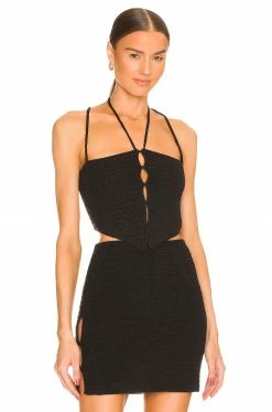Brand new π H:ours Paetyn Crochet Top In Black β